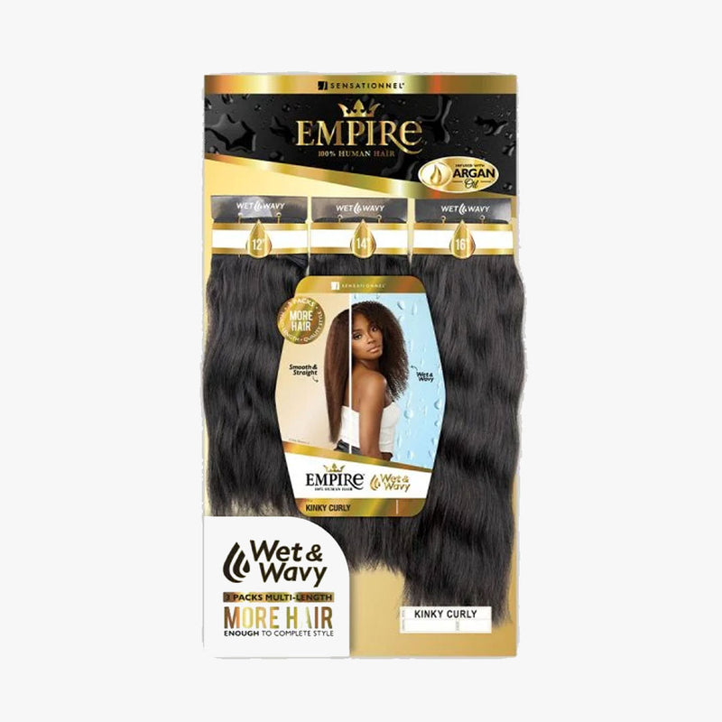 Sensationnel Human Hair Empire Multi Weave Hair - Ww Kinky Curly 16"18"20"