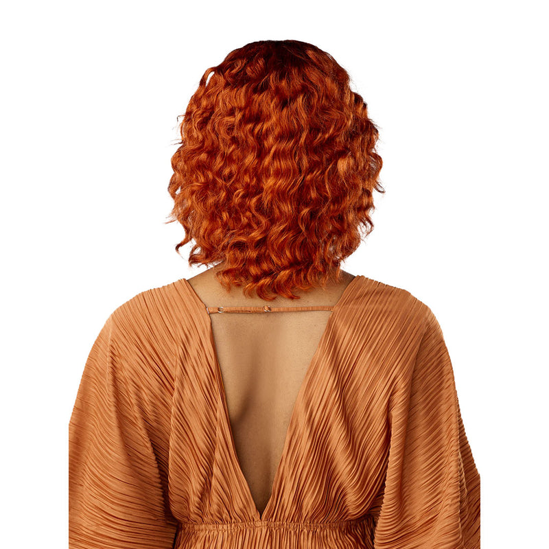 Sensationnel Empire Bob Collection With Bangs 100% Human Hair Wig - Wavy Cut 12"