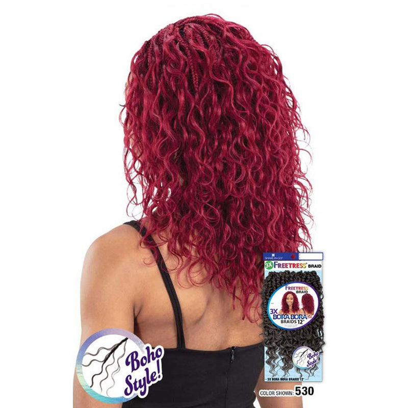 Shake N Go Freetress Crochet Braids - 3x Bora Bora Braids 12"