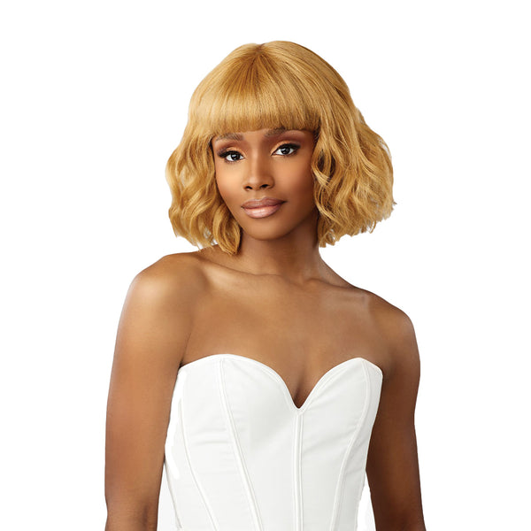 Sensationnel Glamzy Synthetic Hair Gluless Hd Lace Crown Wig - Rosy