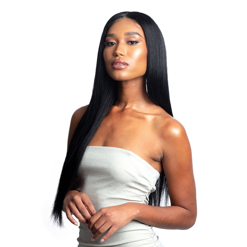 Shake N Go Virgin Remy Hair Lace Closure Glossy 2x6 Straight 12"