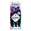 Shake N Go Virgin Remy Hair Weave Glossy 3 Bundles Deep Wave 18"20"22"