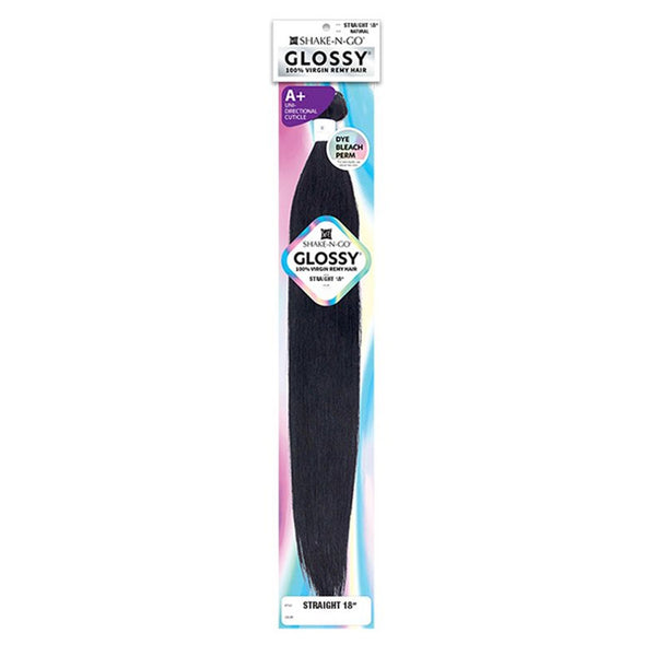 Shake N Go Virgin Remy Hair Weave Glossy Straight 18"