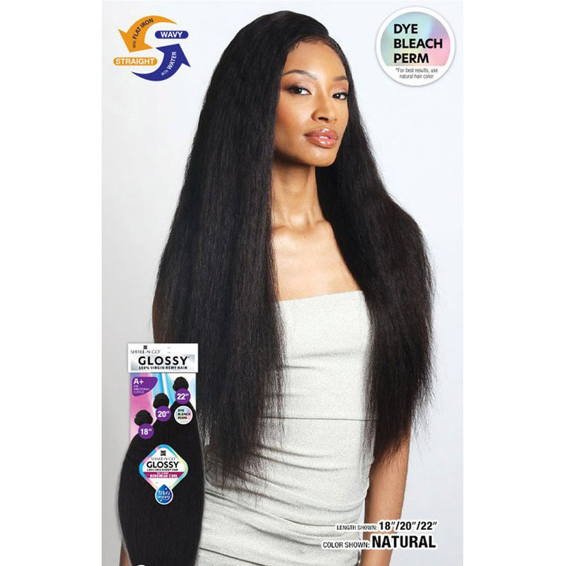 Shake N Go Virgin Remy Hair Weave Glossy 3 Bundles Wet & Wavy Bohemian Curl 18"20"22"