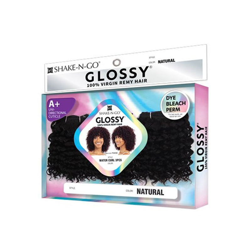 Shake N Go Virgin Remy Hair Weave Glossy - Water Curl 3pcs