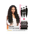 Sensationnel B&N 4X4 Lace Closure Bundle Deal Loose Deep 10"12"14"