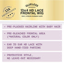 Sensationnel 100% Virgin Human Hair 13a Hd Lace Frontal Wig - Body Wave 24"