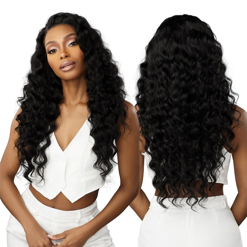 Sensationnel 100% Virgin Human Hair 13a Hd Lace Frontal Wig - Loose Wave 20"