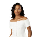 Sensationnel Human Hair Hd Lace Glueless Wig- 13a Half Wig Loose Deep 16