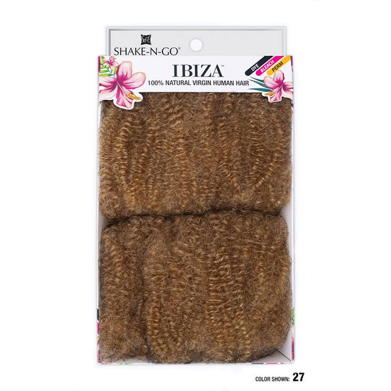 Shake-n-go Ibiza 100% Natural Virgin Human Hair - Afro Kinky Bulk 12"