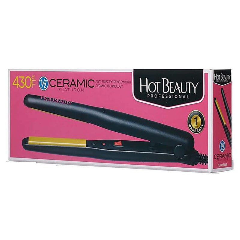 [Kiss] Hot Beauty1/2" Ceramic Flat Iron Hair Straightener 0.5"