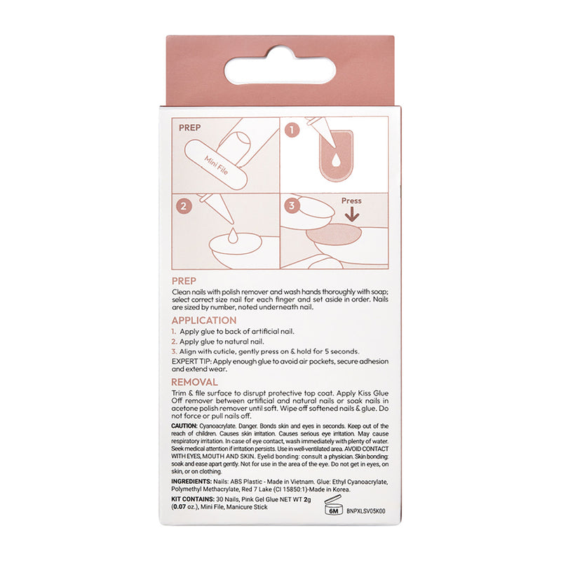 Kiss Bare But Better Trunude Shades X-long Nails – Fate