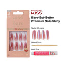Kiss Bare But Better Trunude Shades Long Nails – Shiny