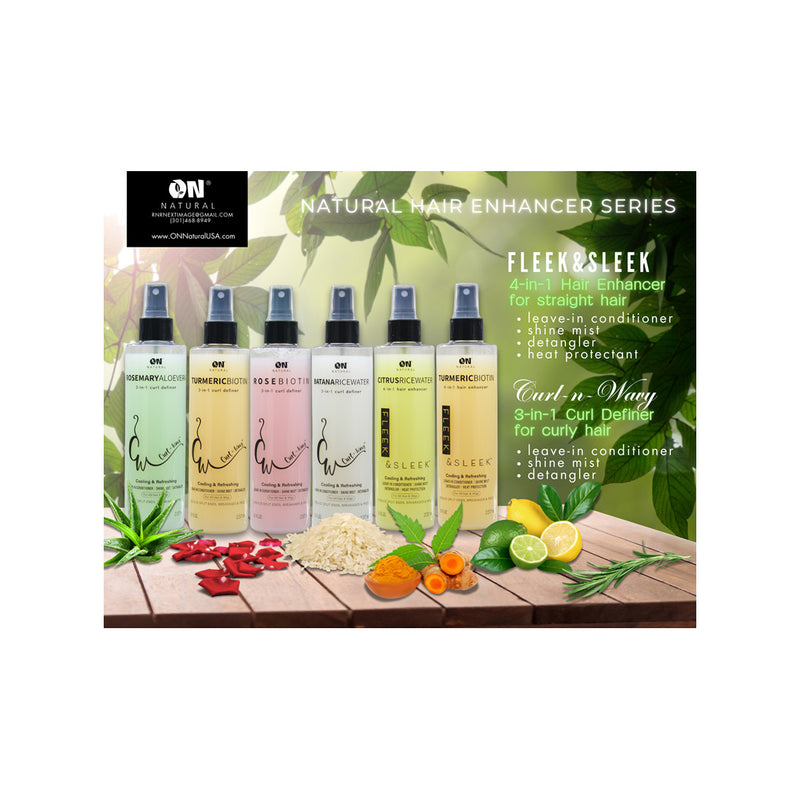 On Natural - Curl-n-wavy 3-in-1 Curl Definer [batana Rice Water] 8oz