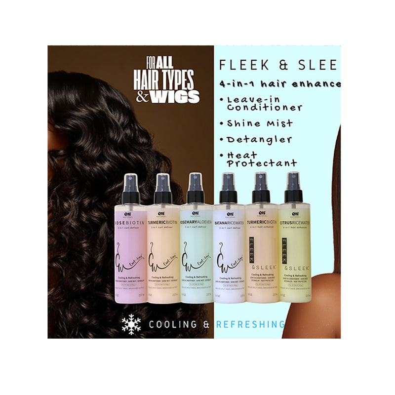 On Natural - Curl-n-wavy 3-in-1 Curl Definer [batana Rice Water] 8oz