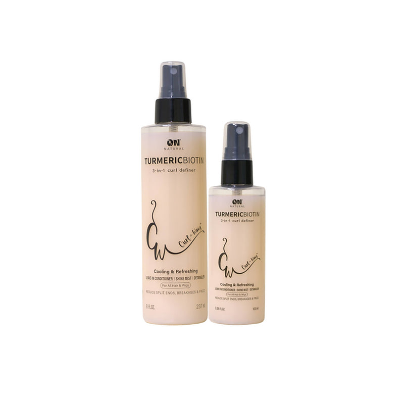 On Natural - Curl-n-wavy 3-in-1 Curl Definer [turmeric Biotin] 8oz