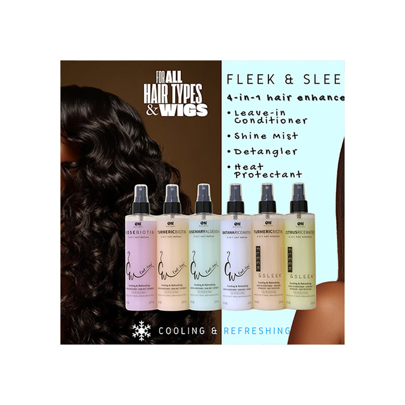 On Natural - Fleek & Sleek 4-in-1 Hair Enhancer [turmeric Biotin] 8oz