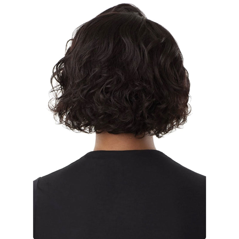 My Tresses Black Label Unprocessed Human Hair 13x4 Lace Frontal Wig Hh-virgin Wavy Bob 10"