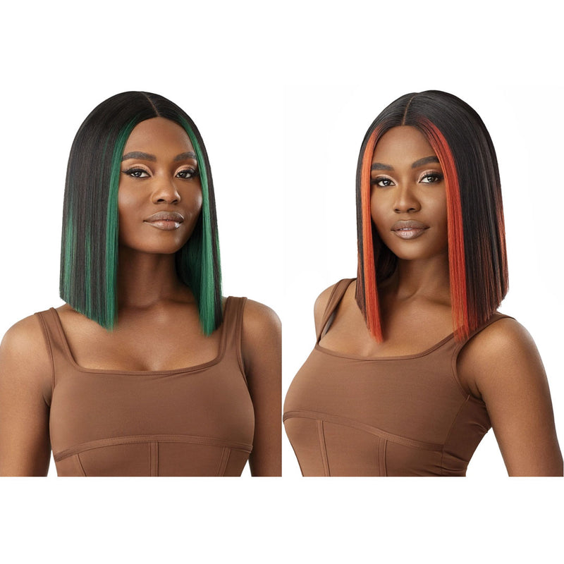 Outre Synthetic Color Bomb Hd Lace Front Wig - Gala