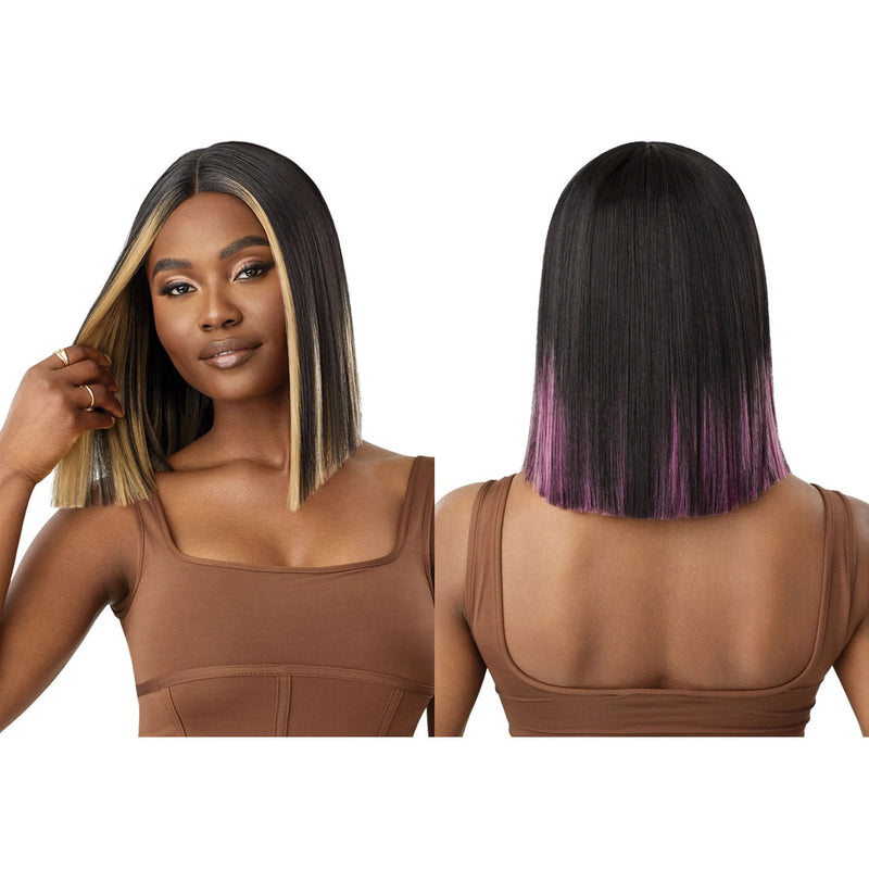 Outre Synthetic Color Bomb Hd Lace Front Wig - Gala