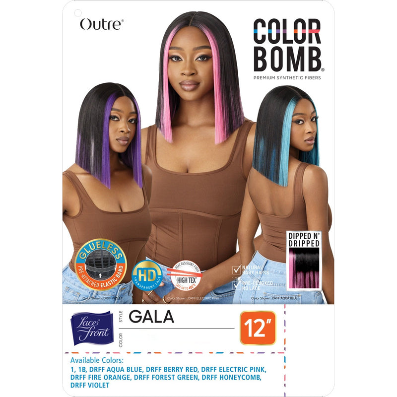 Outre Synthetic Color Bomb Hd Lace Front Wig - Gala
