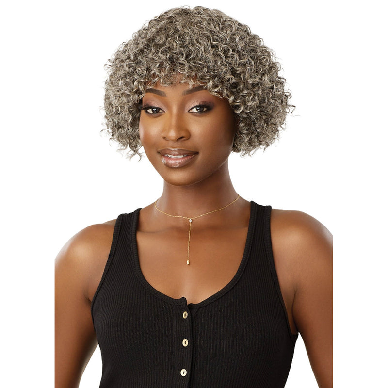 Outre Fab&fly Gray Glamour Human Hair Wig Hh-randy