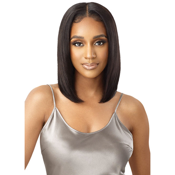 Outre Mytresses Black Lace Frontal Wig 13x4 - Human Hair - Virgin Straight 14