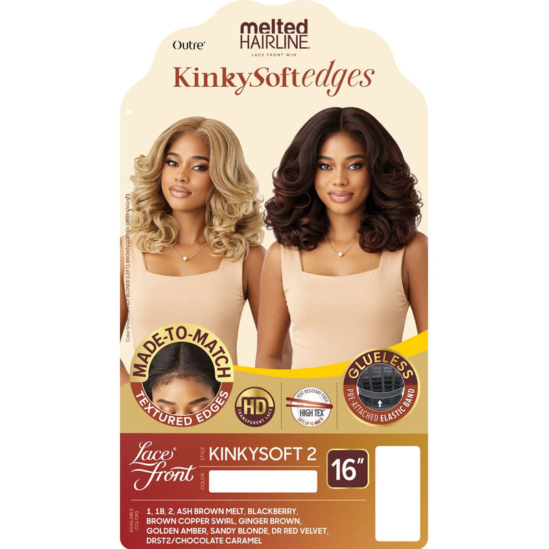 Outre Synthetic Melted Hairline Hd Lace Front Wig - Kinkysoft2
