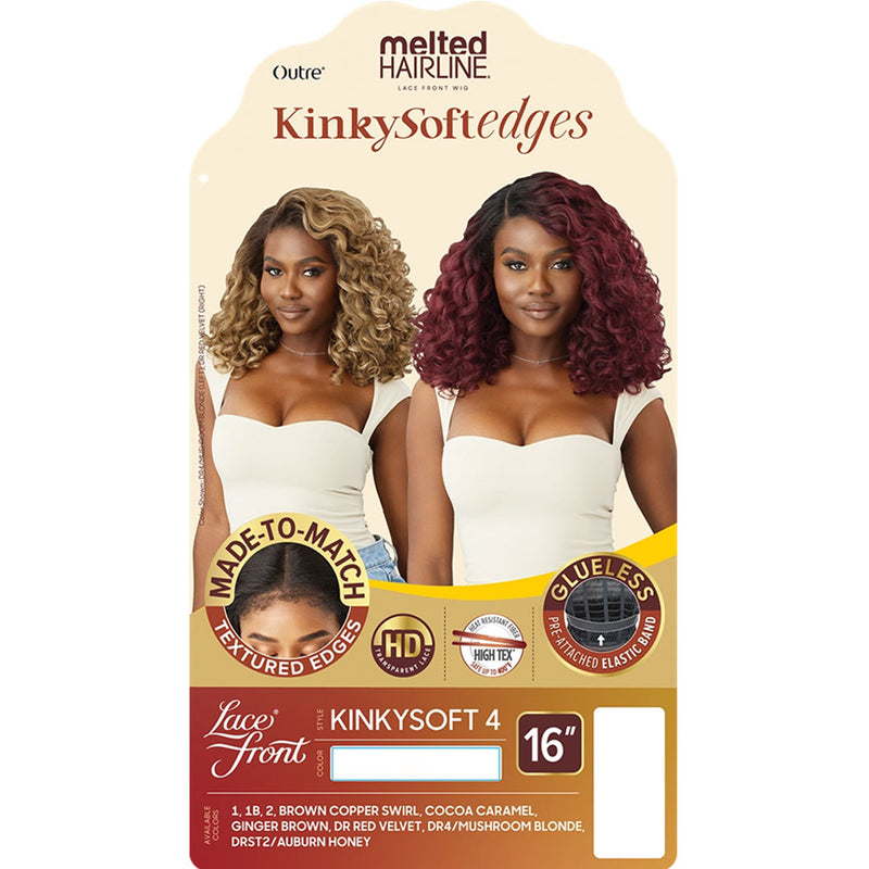 Outre Synthetic Melted Hairline Hd Lace Front Wig - Kinkysoft4