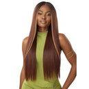 Outre 6x5 Pre-cut Lace Closure Wig - Human Hair Blend - Sleek Yaki 30