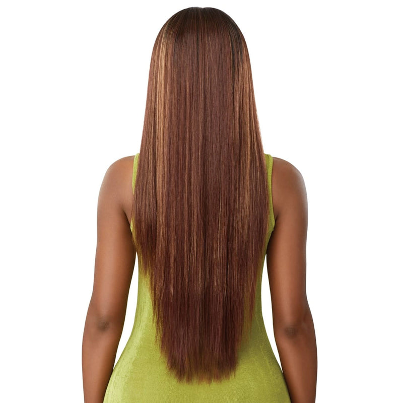 Outre 6x5 Pre-cut Lace Closure Wig - Human Hair Blend - Sleek Yaki 30