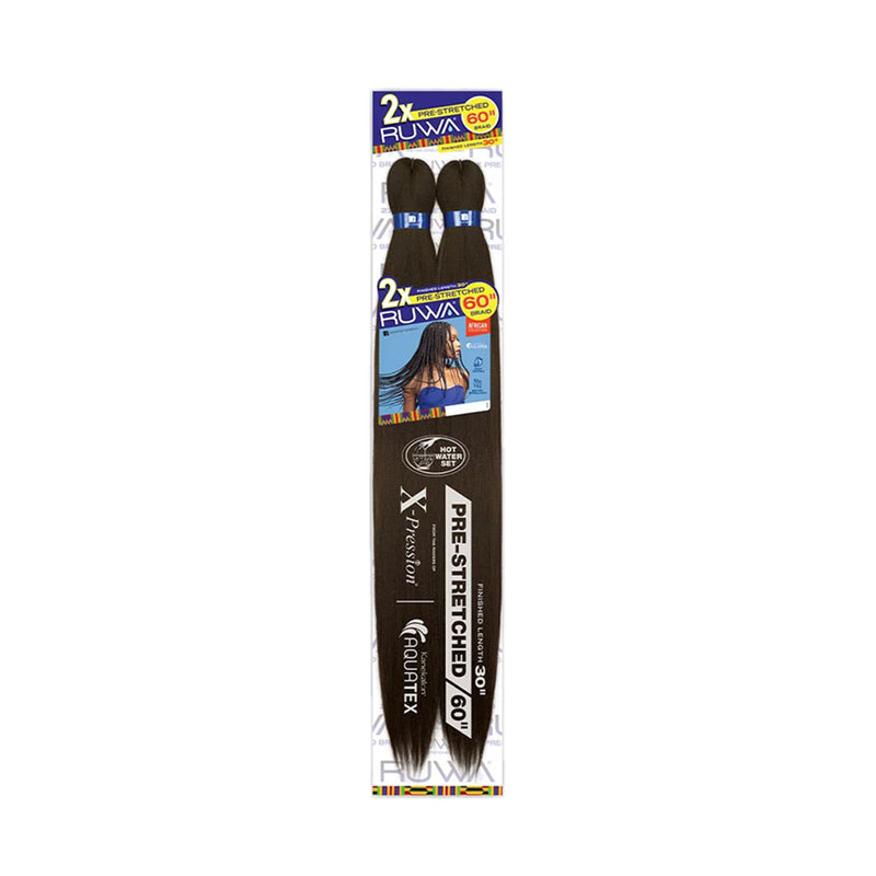 Sensationnel X-pression 100% Kanekalon Crochet Braid - 2x Ruwa Pre-stretched 30"