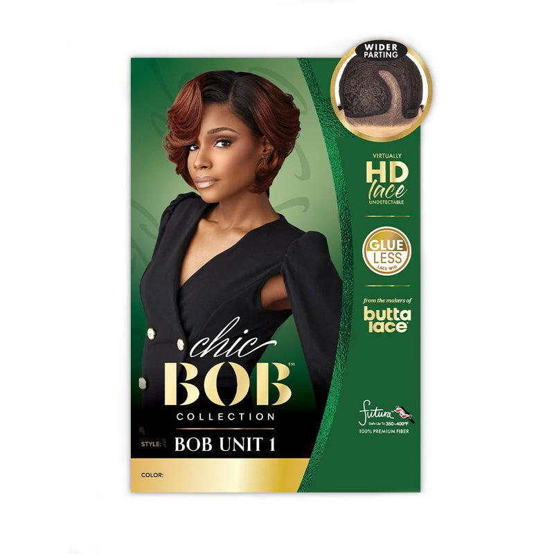 Sensationnel Synthetic Hair Butta Hd Lace Undetectable Chic Bob Lace Wig - Bob Unit 1