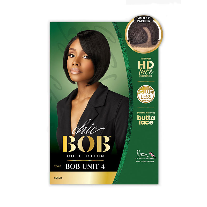 Sensationnel Synthetic Hair Butta Hd Lace Undetectable Chic Bob Lace Wig - Bob Unit 4