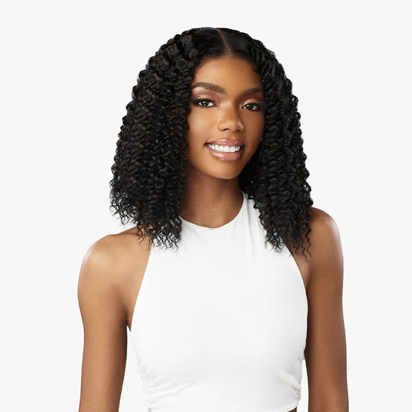 Sensationnel Human Hair Blend Butta Hd Lace Front Wig - W&w Water Wave 12"