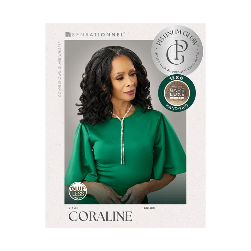 Sensationnel Platinum Glow Human Hair Blend 13x6 Glueless Lace Wig - Coraline