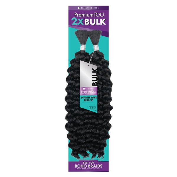 Sensationnel Premium Too Human Hair & Fiber Blend - 2x Water Wave Bulk 18