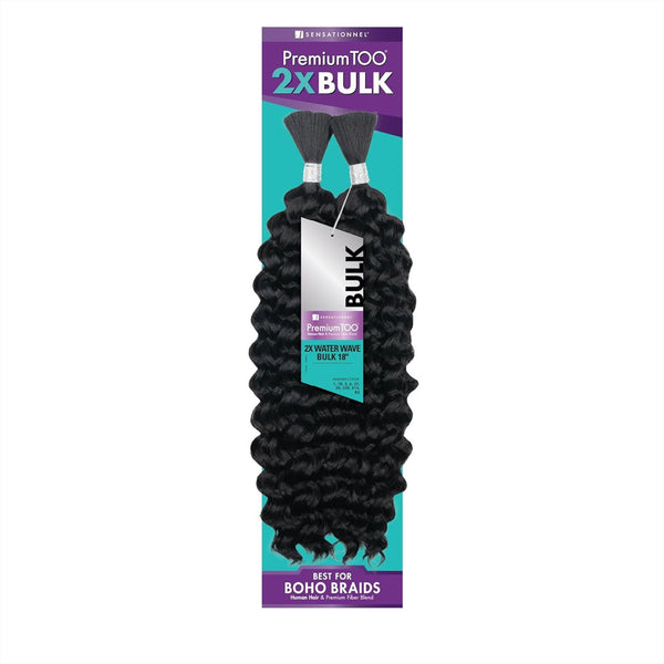 Sensationnel Premium Too Human Hair & Fiber Blend - 2x Water Wave Bulk 22
