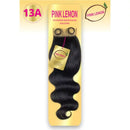 15a Pink Lemon Unprocessed Virgin Remi Hair Closure - 4x4 Body Wave 14"