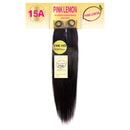 15a Pink Lemon Unprocessed Virgin Remi Hair 2x6 Lace Closure- Straight 12
