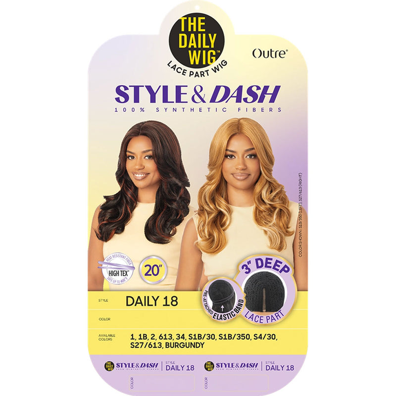 Outre The Daily Wig Style & Dash 3 Deep Lace Part - Daily 18