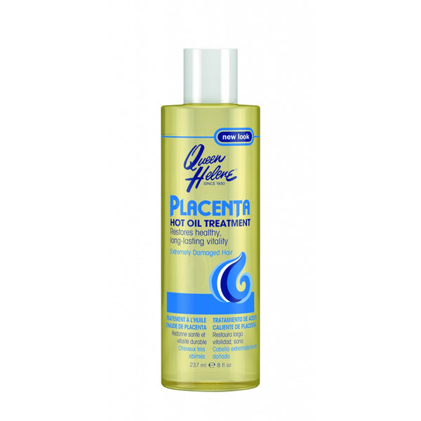 [Queen Helene] Placenta Hot Oil Treatment 8Oz Restore For Damaged Hair
