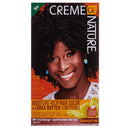 [Creme Of Nature] Moisture-Rich Hair Color Dye Kit W/ Shea Butter Conditioner [C10 Jet Black]