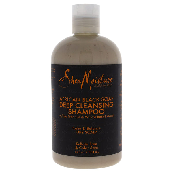 (Pack Of 2) Shea Moisture African Black Soap Deep Cleansing Shampoo 13Oz