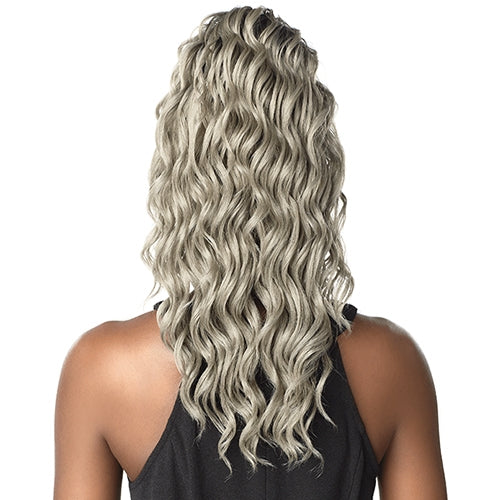 Sensationnel Synthetic Drawstring Ponytail Instant Pony And Bang - Brit