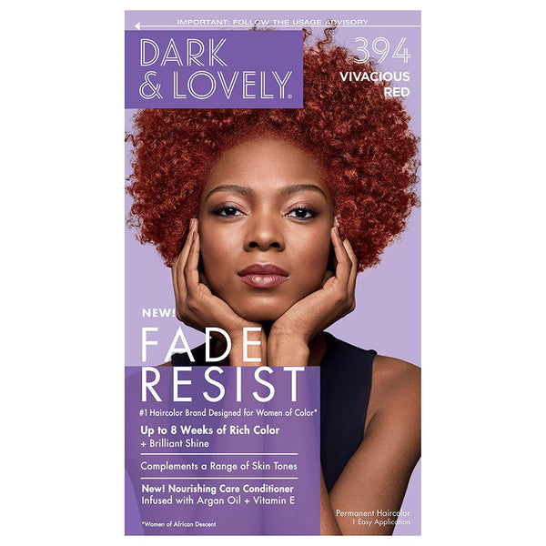 Dark&Lovely Fade Resist Rich Conditioning Hair Color #394 Vivacious Red