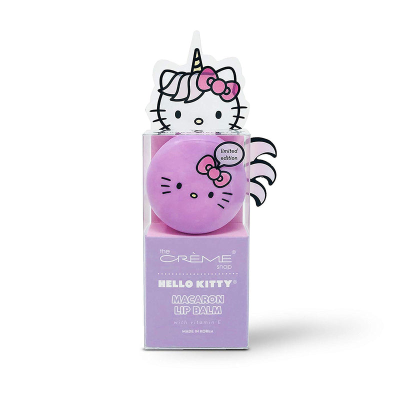 [The Creme Shop] Hello Kitty Unicorn Macaron Lip Balm, Rainbow Sherbet