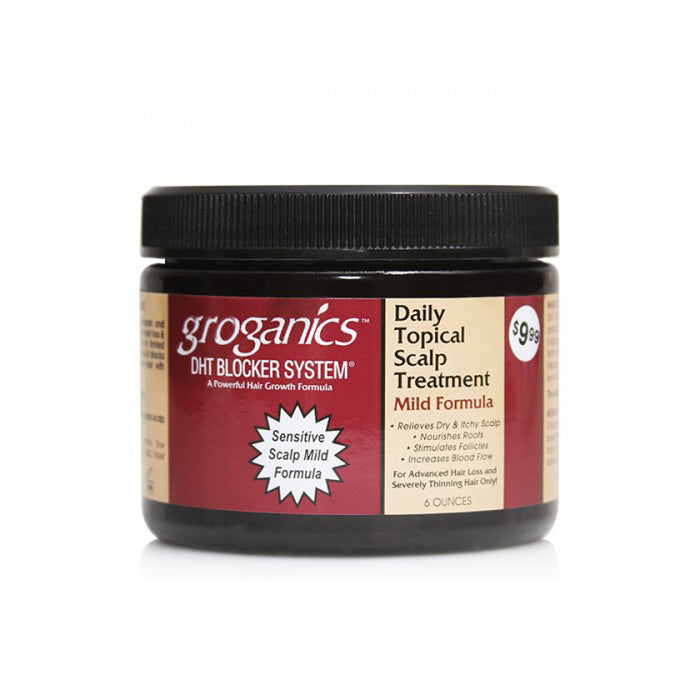 [Groganics] Dht Blocker System Daily Topical Scalp Treatment Mild Formula 6Oz