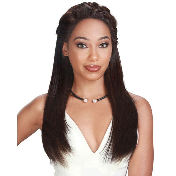Zury Sis Human Hair Natural Mix 360 Full Lace Wig - Silk