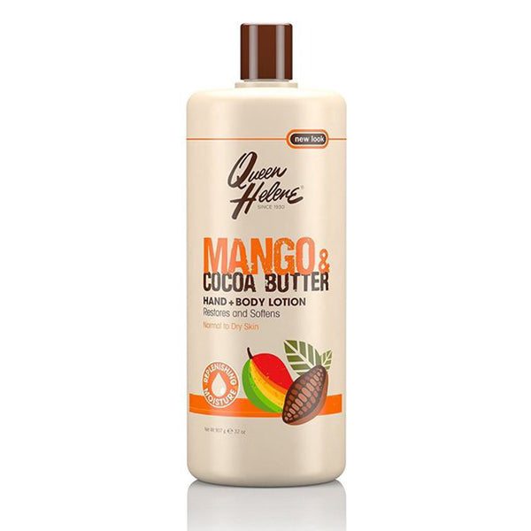[Queen Helene] Mango & Cocoa Butter Hand & Body Lotion Restores And Softens 32Oz